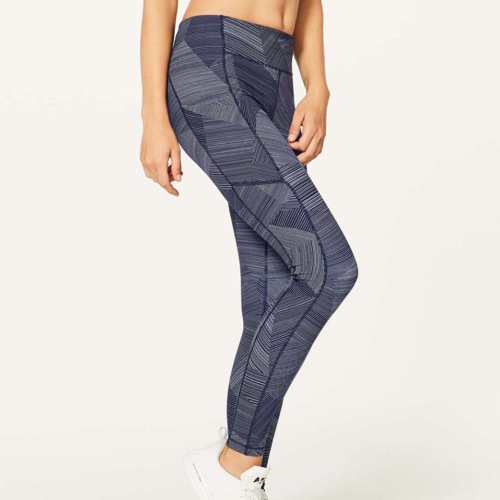 LULULEMON Speed Up Leggings 28in - Size 6 - Navy